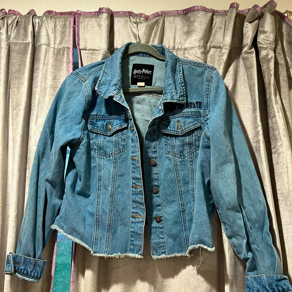 Harry Potter denim jacket deathly hallows
